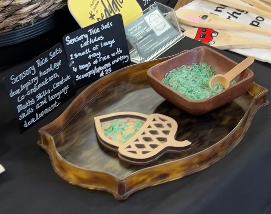 Sensory Rice trays