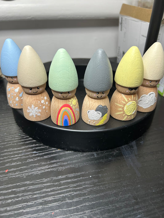 'My Peg Pals' weather gnomes