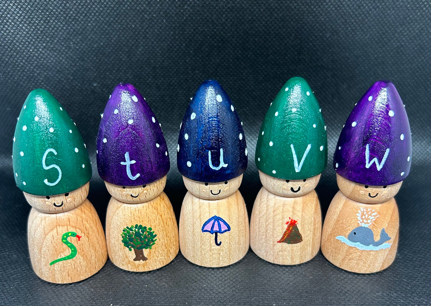 Alphabet gnomes and names